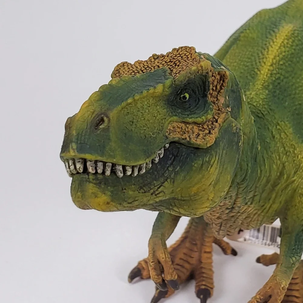 Schleich Tyrannosaurus Rex T-Rex Dinosaur Figure Green Articulated Jaw 2011
